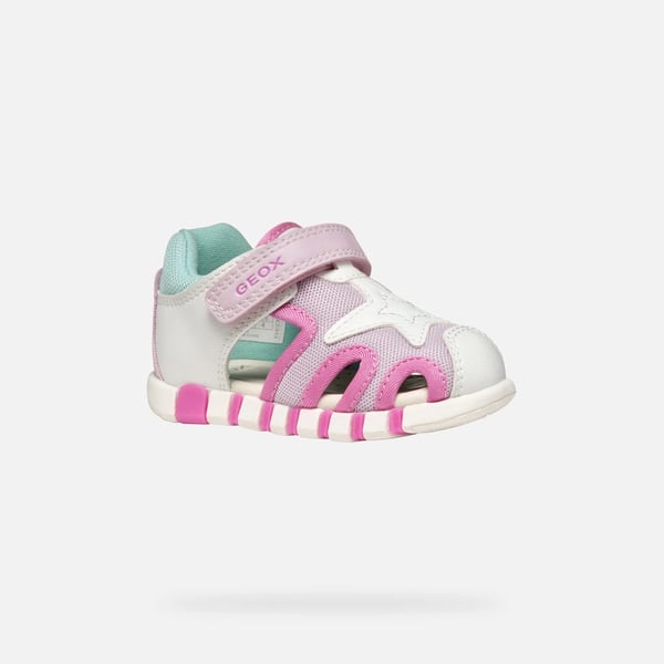 Geox Sandálias Fechadas Iupidoo Baby White/Fuchsia B5517C